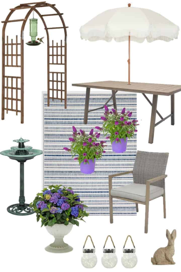 backyard patio ideas styled mood board