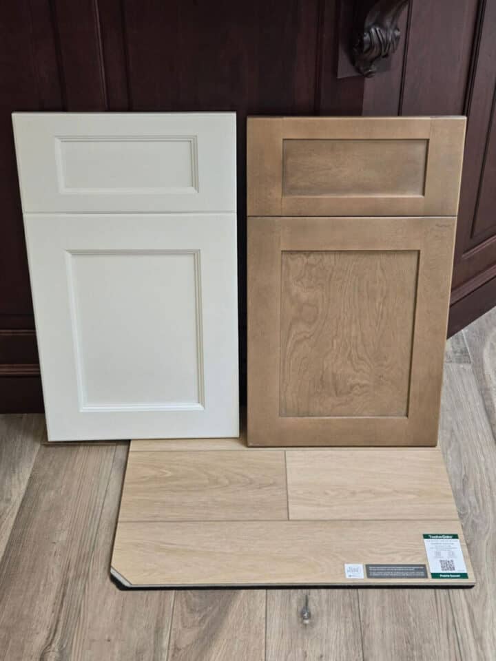 brown-kitchen-cabinet-sample-with-flooring-720x960-1 brown-kitchen-cabinet-sample-with-flooring pairing wood flooring with wood kitchen cabinets