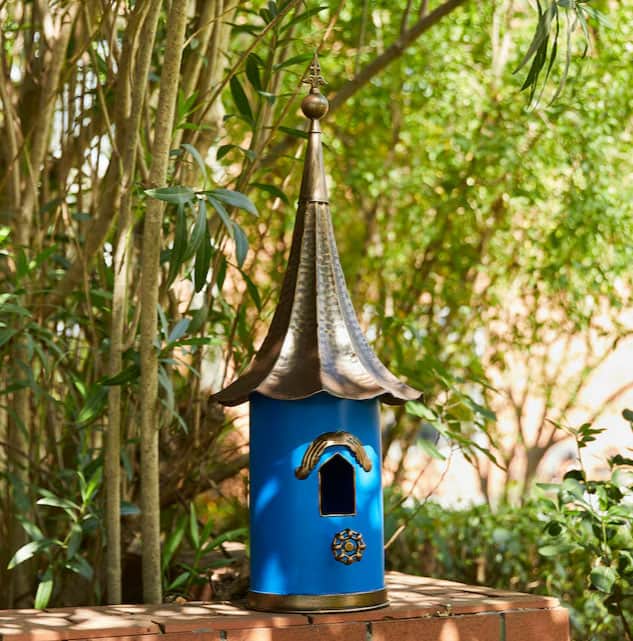 gnome house bird feeder