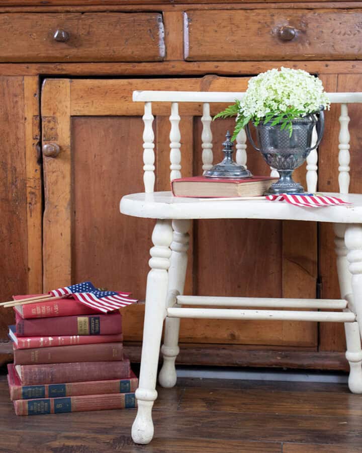 ig-6-720x900-1 vintage red white and blue decorating ideas with old books