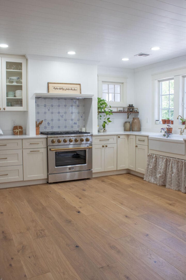 kitchen-renovation-ideas-720x1080-1 kitchen-renovation-ideas blue and white kitchen tile TheHoneycombHome.com