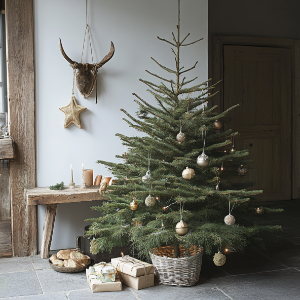 small natural Christmas tree